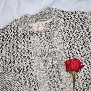 Textured open front cardigan